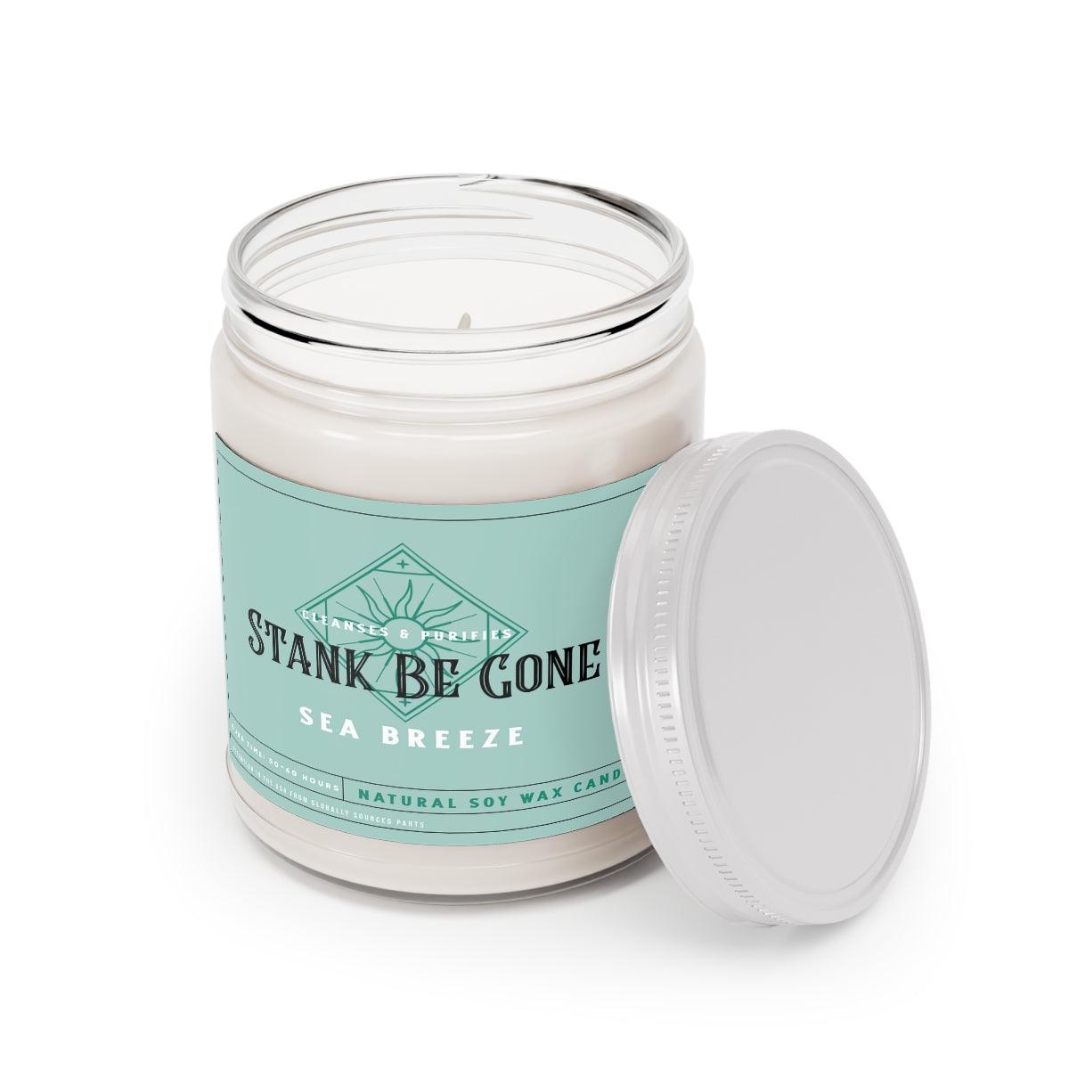 Stank Be Gone (Vanilla Bean, Comfort Spice, and Sea Breeze) Scented Candles, 9oz - Swag Nuggets