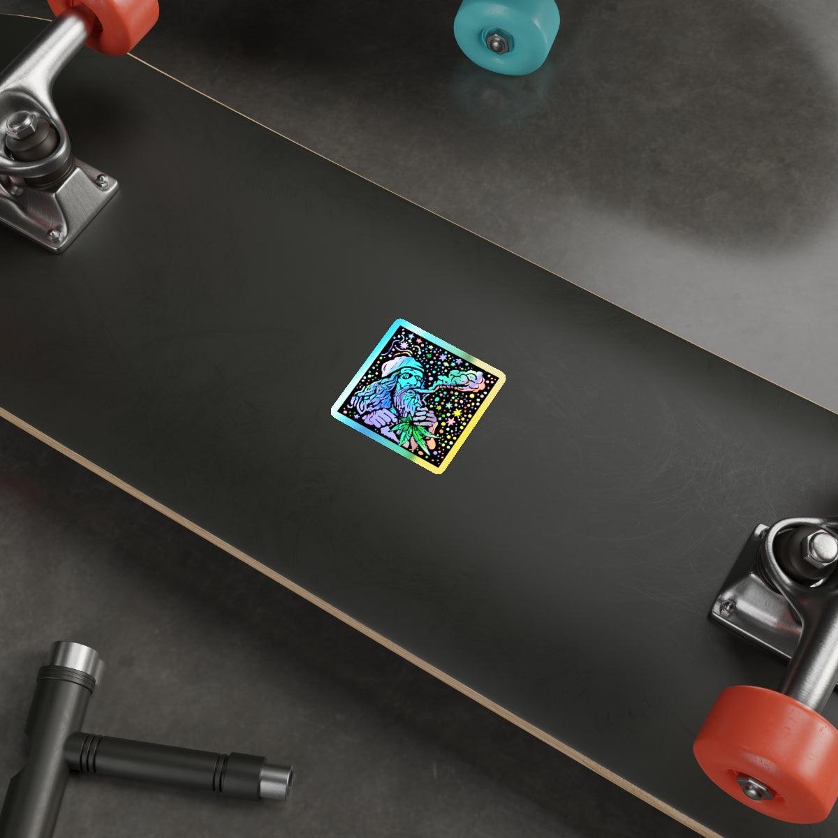 Holographic Old Man Hack Stickers - Swag Nuggets