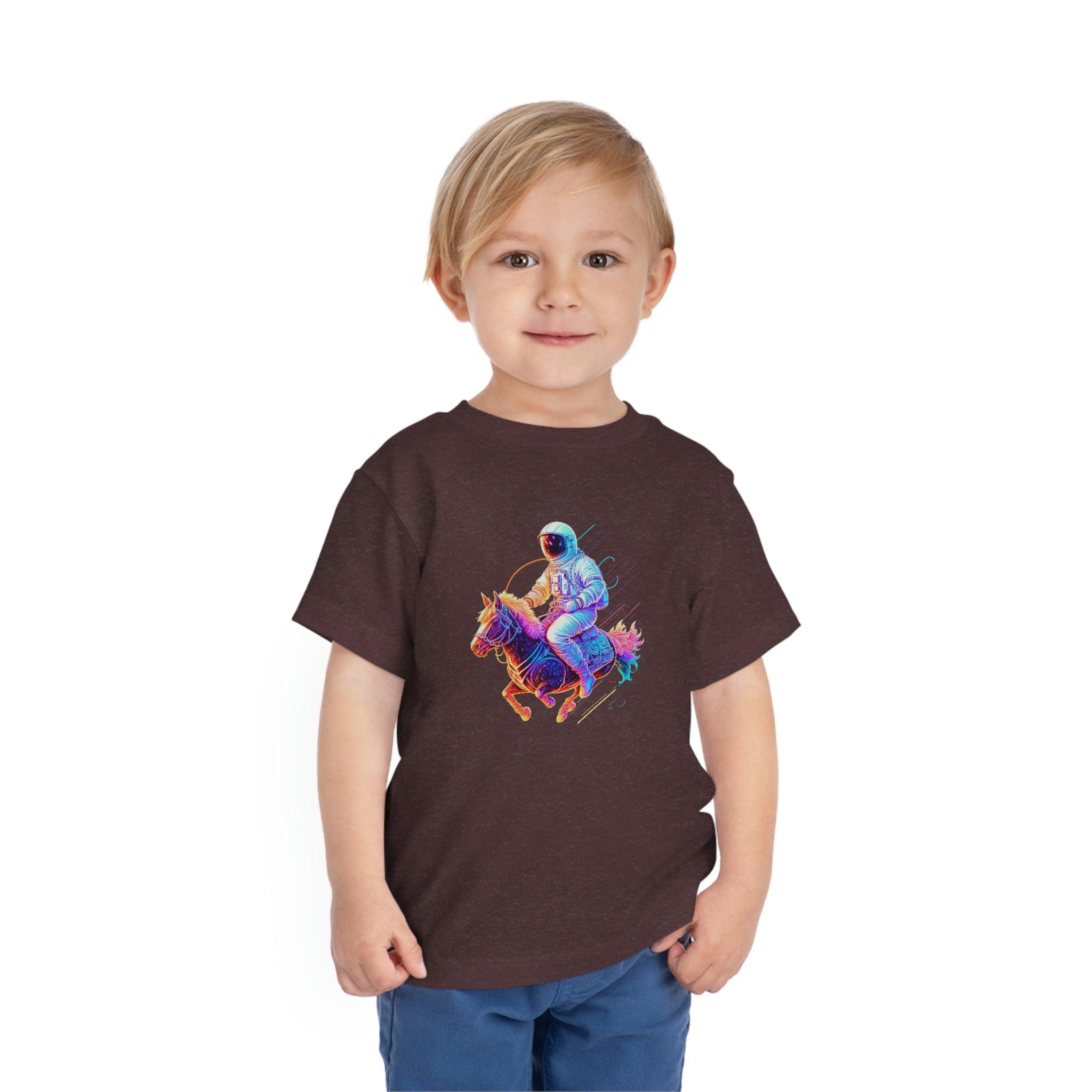 Toddler's Galactic Adventure Tee - Featuring an Astronaut Riding a Magical Pony - Swag Nuggets