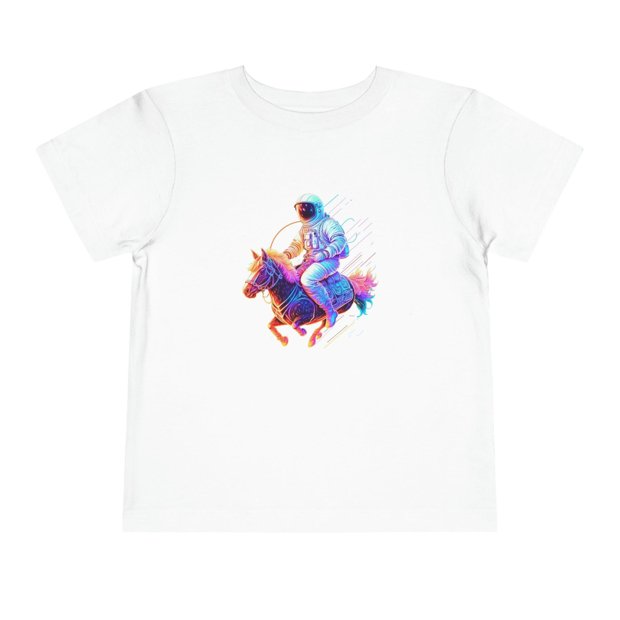 Toddler's Galactic Adventure Tee - Featuring an Astronaut Riding a Magical Pony - Swag Nuggets