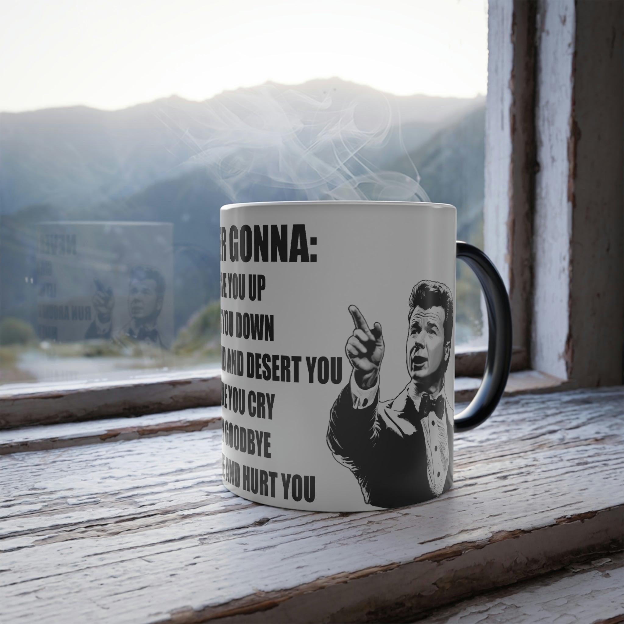 Rick Rolled Color Morphing Mug, 11oz - Swag Nuggets