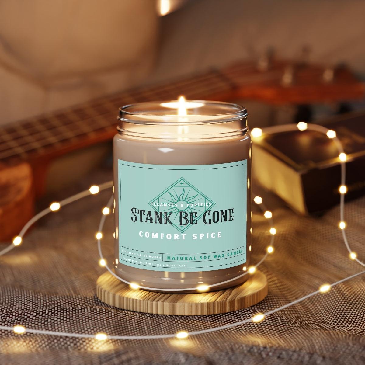 Stank Be Gone (Vanilla Bean, Comfort Spice, and Sea Breeze) Scented Candles, 9oz - Swag Nuggets