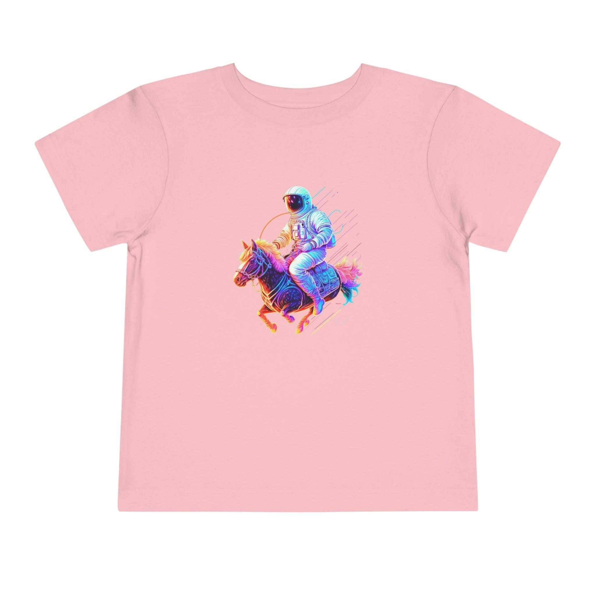 Toddler's Galactic Adventure Tee - Featuring an Astronaut Riding a Magical Pony - Swag Nuggets