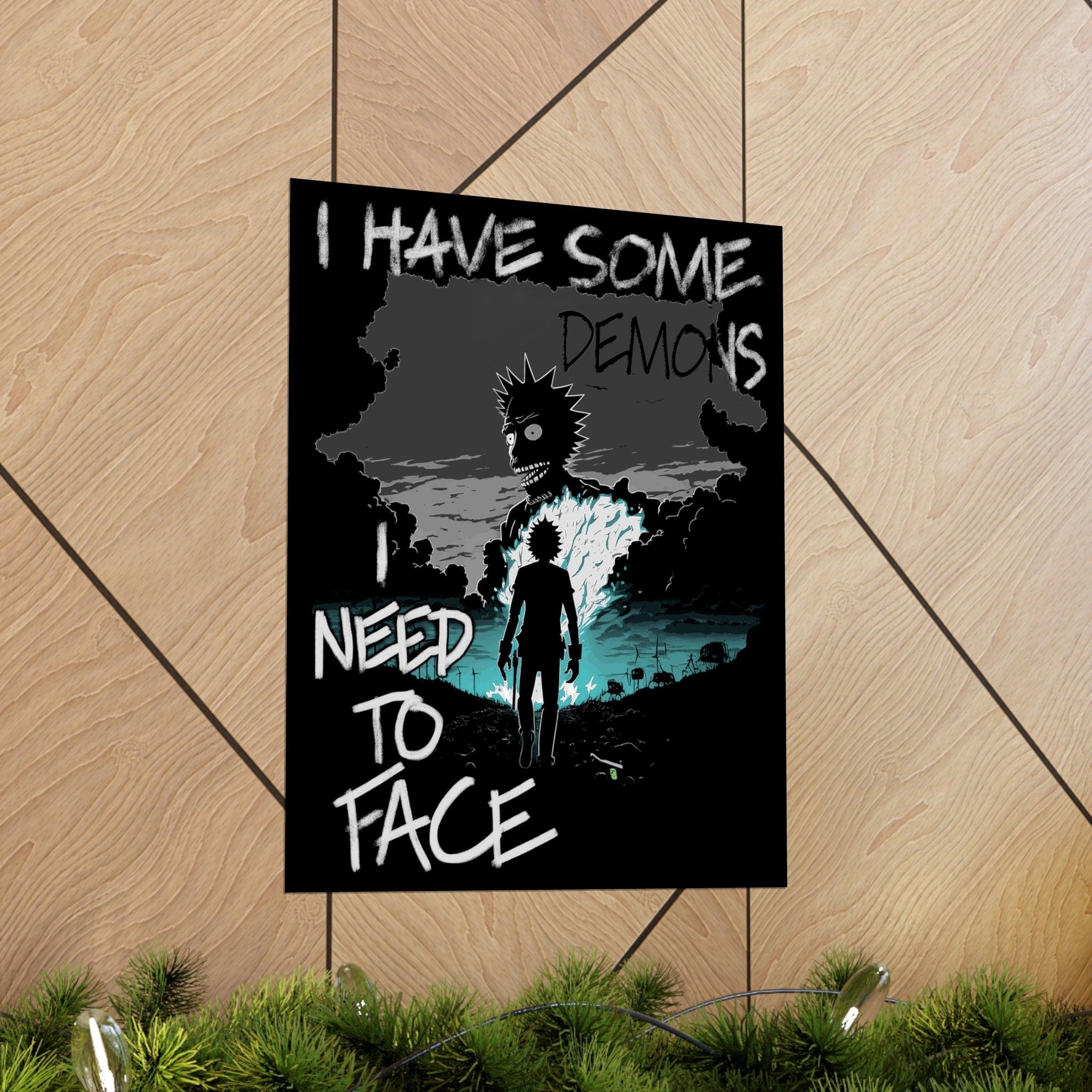 Rick Sanchez Demons Poster - Swag Nuggets