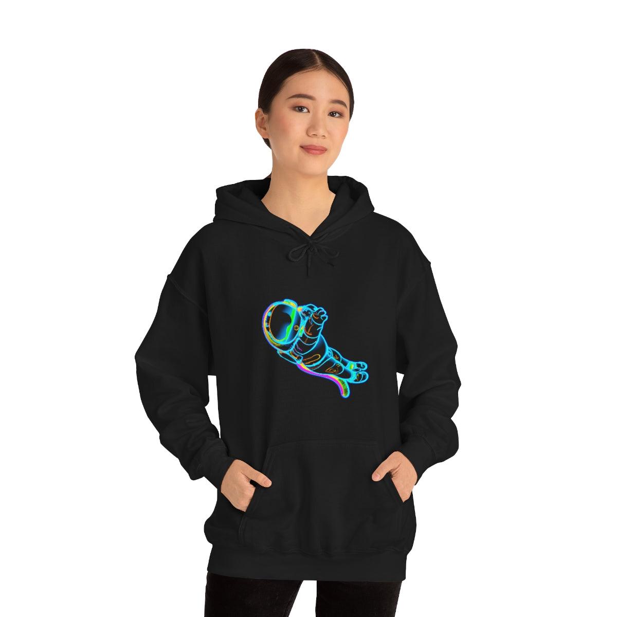 Neon Kitty Leap Hoodie - Swag Nuggets