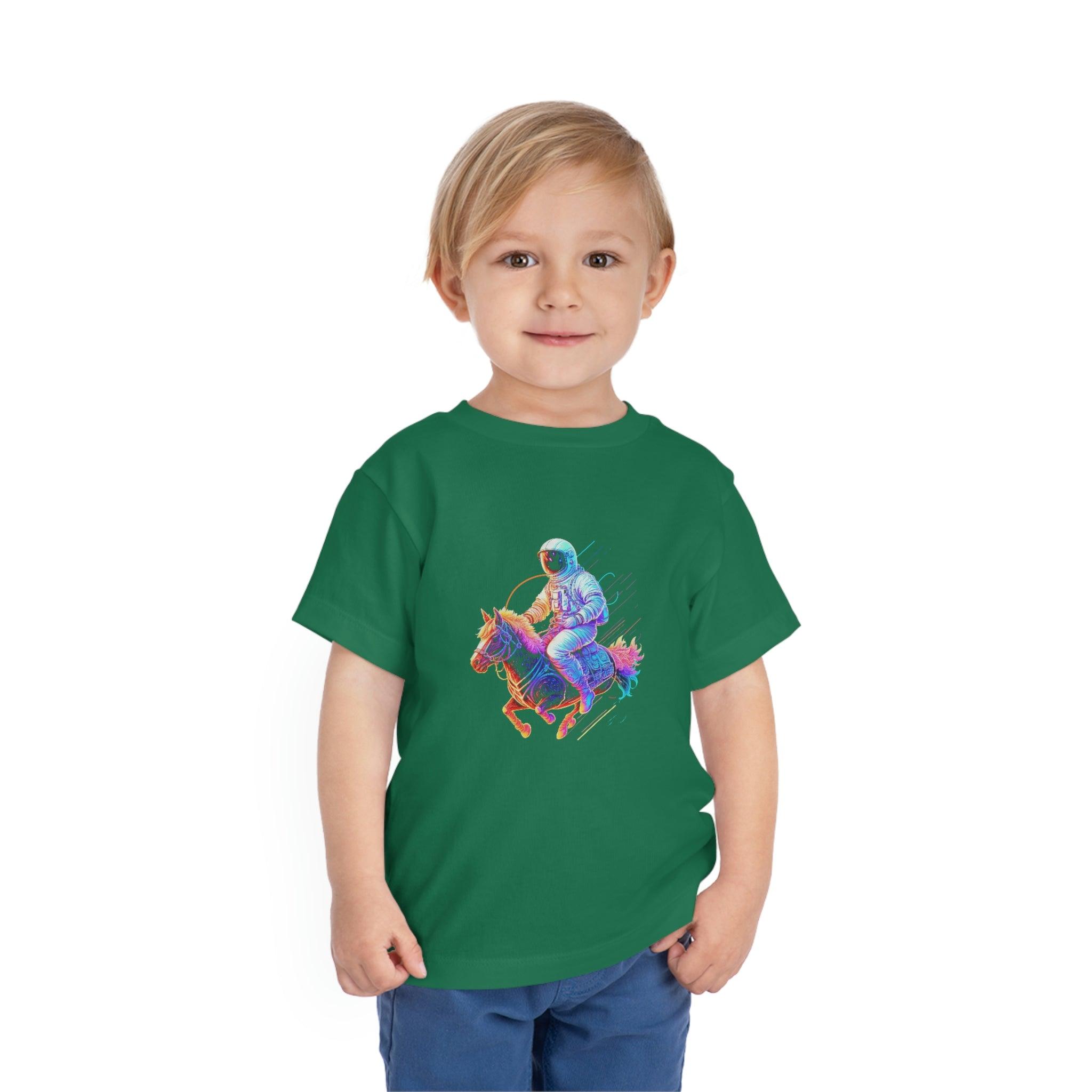 Toddler's Galactic Adventure Tee - Featuring an Astronaut Riding a Magical Pony - Swag Nuggets