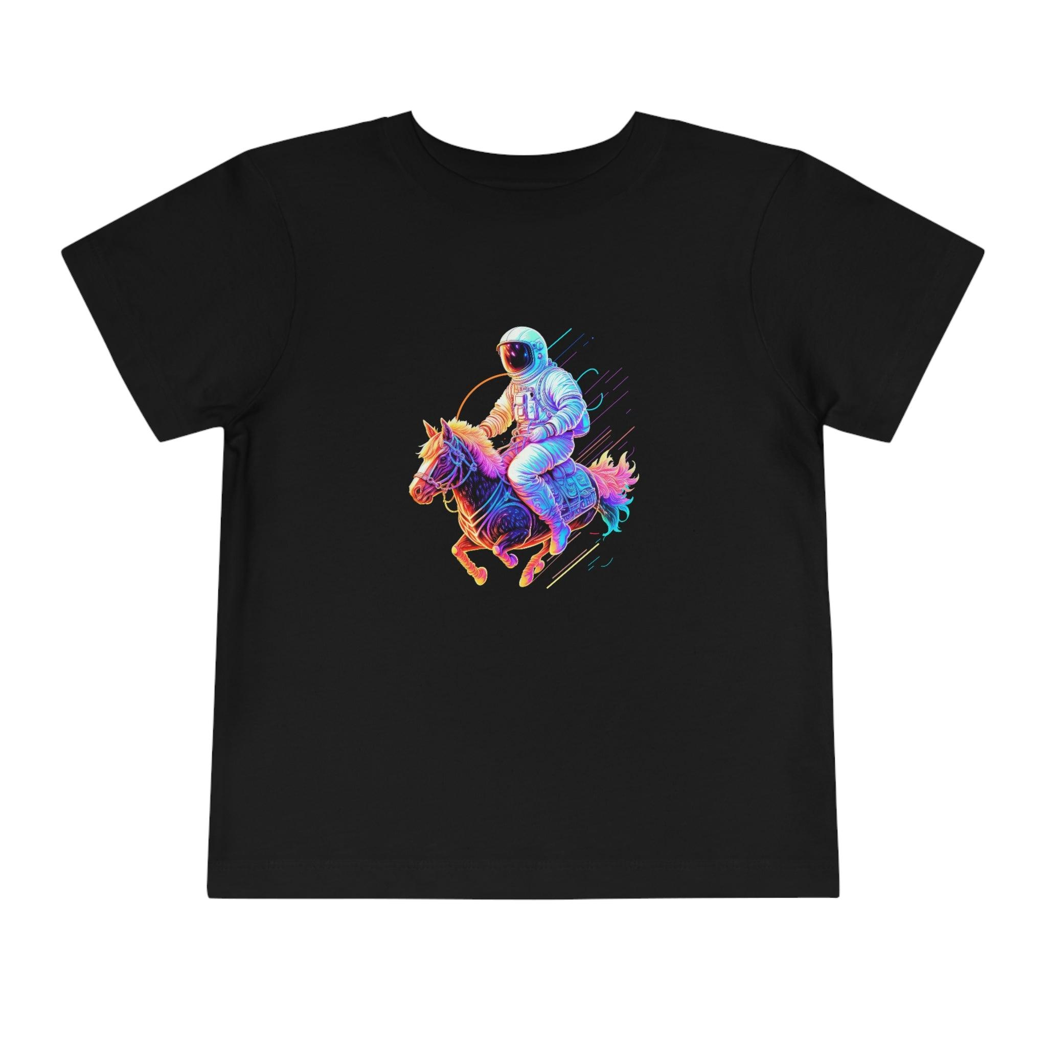 Toddler's Galactic Adventure Tee - Featuring an Astronaut Riding a Magical Pony - Swag Nuggets