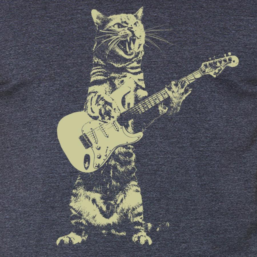 Cat Playing Guitar Tee - Swag Nuggets