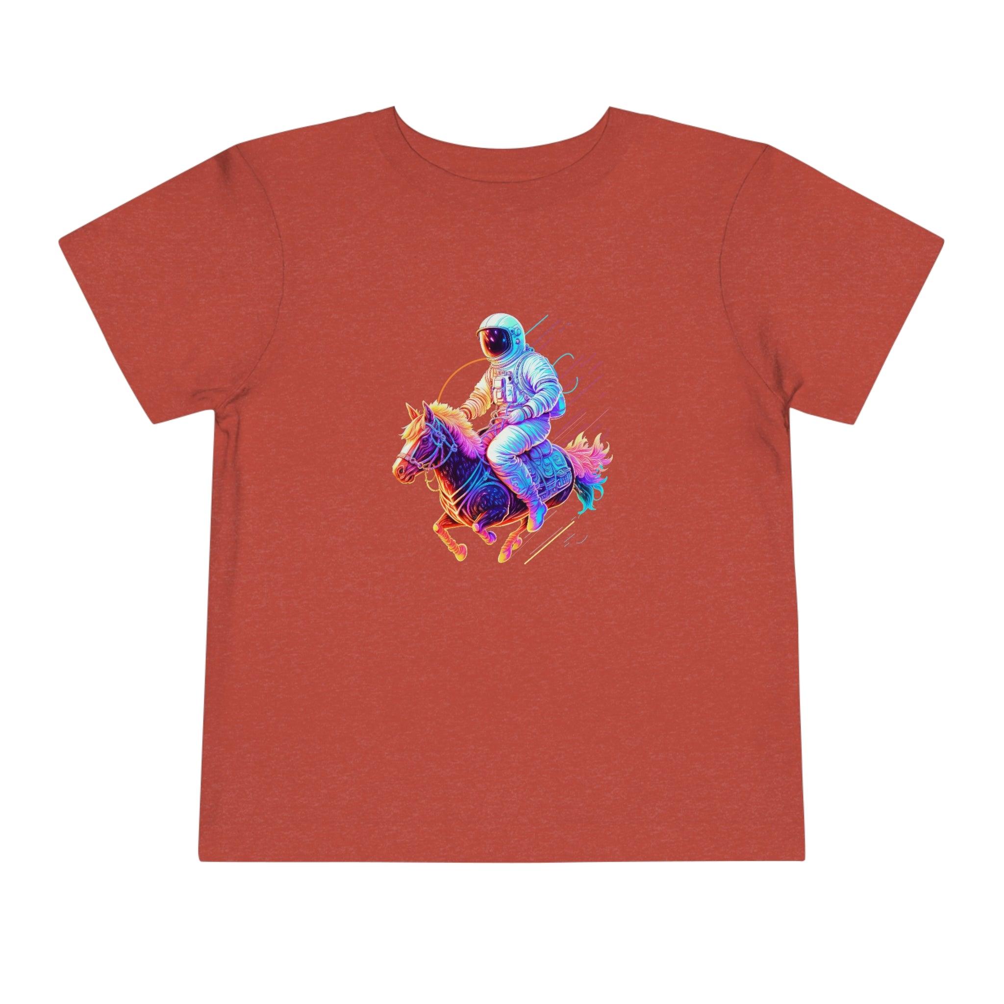 Toddler's Galactic Adventure Tee - Featuring an Astronaut Riding a Magical Pony - Swag Nuggets