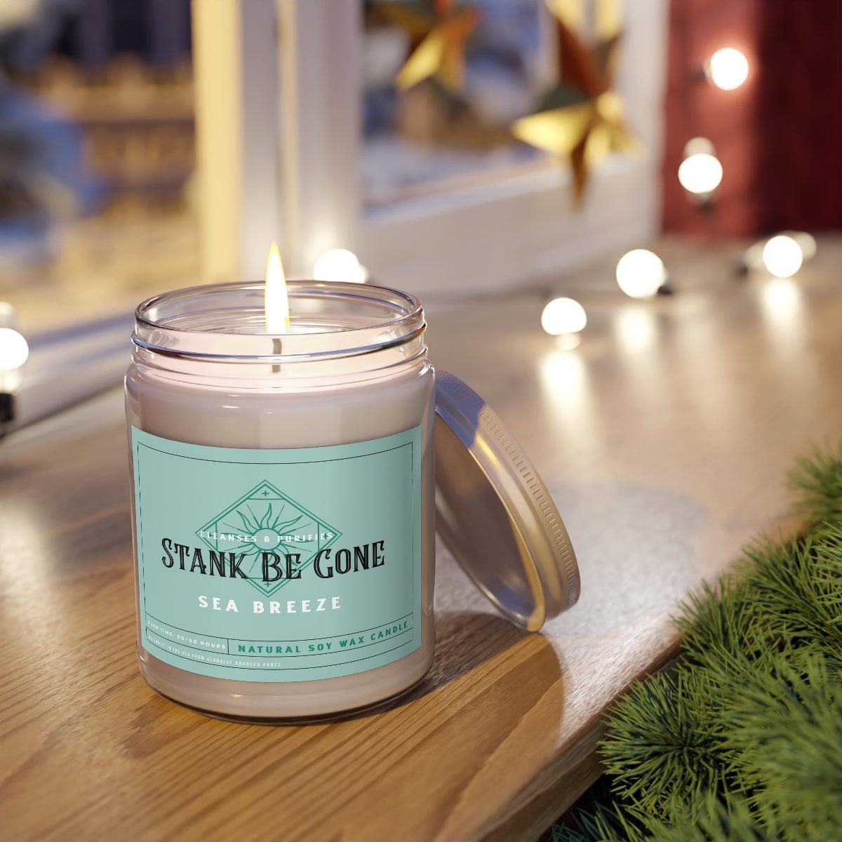 Stank Be Gone (Vanilla Bean, Comfort Spice, and Sea Breeze) Scented Candles, 9oz - Swag Nuggets